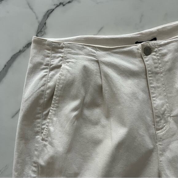 Eileen Fisher Undyed Organic Cotton Denim Tapered Pants barrel leg jeans Sz 18 - Picture 11 of 13